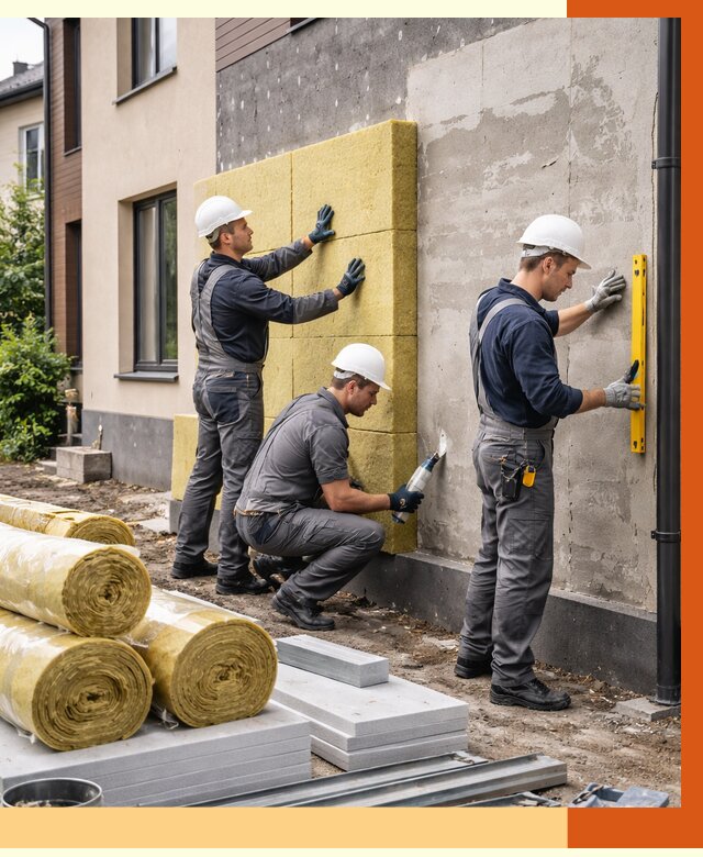 Утепление таунхауса в Старой Руссе от 7337 руб/м2 — комплекс под ключ | ТепломастерСрс