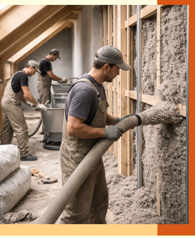 Утепление таунхауса эковатой в Старой Руссе от 2242 руб./м² — монтаж и задувка | ТепломастерСрс