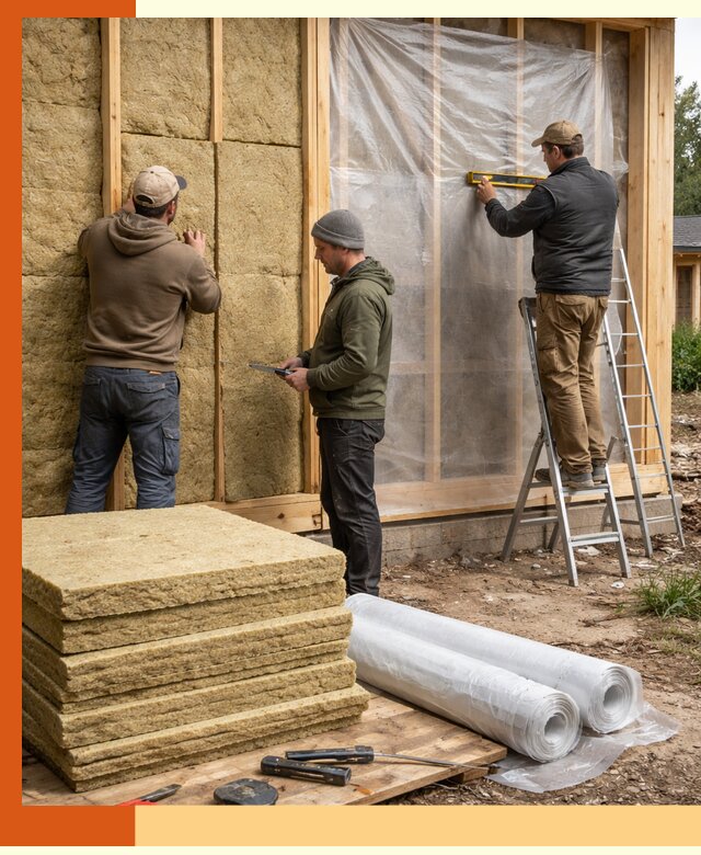 Утепление каркасного дома в Старой Руссе под ключ с гарантией качества