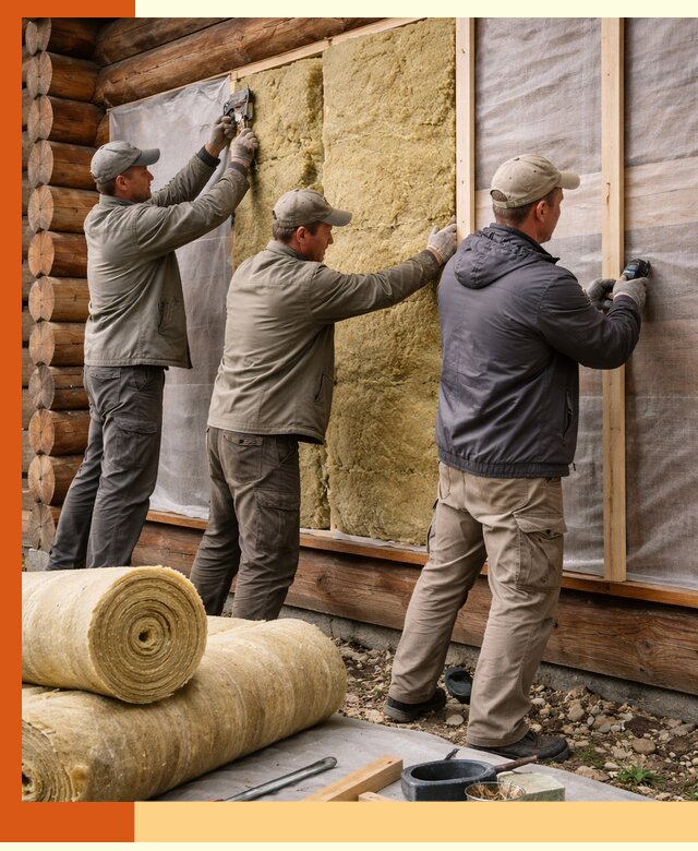 Утепление деревянного дома в Старой Руссе эффективными технологиями
