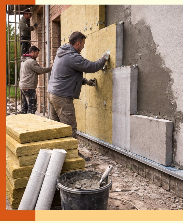 Утепление кирпичного дома под ключ в Старой Руссе