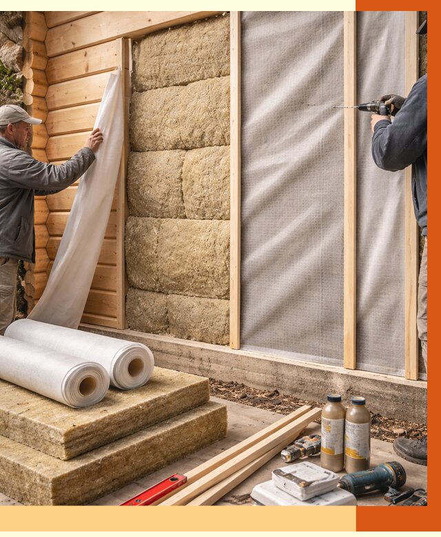 Утепление дома из минибруса в Старой Руссе от 4586 руб/м2 — заказать профессионально | ТепломастерСрс