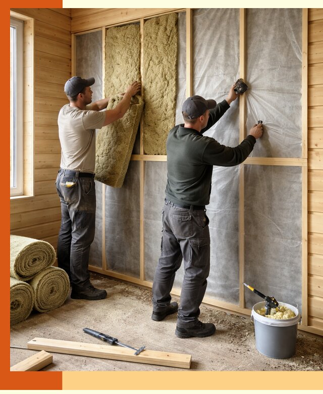 Утепление дома из минибруса в Старой Руссе: комплексные теплоизоляционные работы