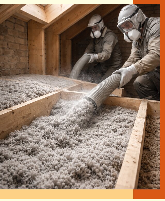 Утепление коттеджа эковатой в Старой Руссе от 2548 руб./м² — комплексная задувка и монтаж | ТепломастерСрс