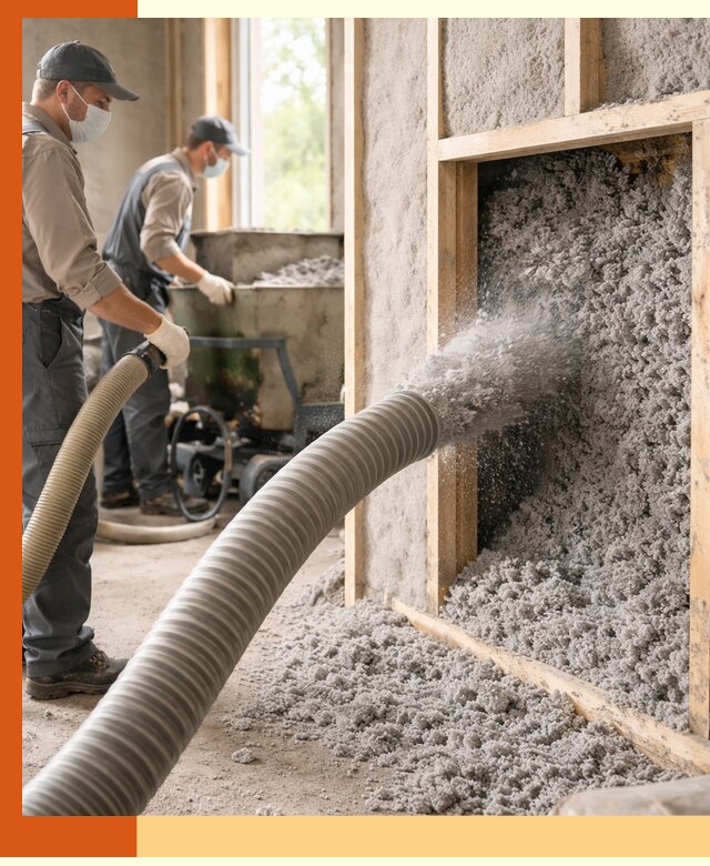 Утепление коттеджа эковатой в Старой Руссе с гарантией качества