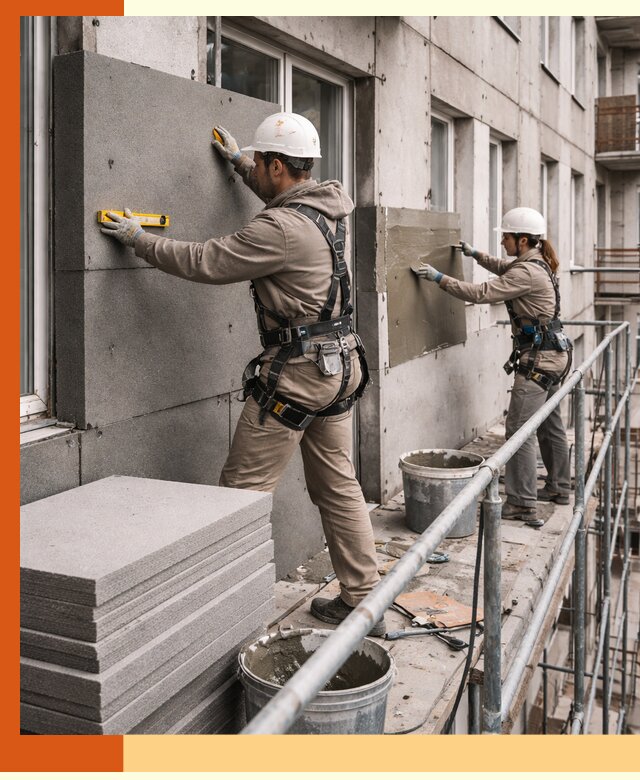 Утепление квартиры снаружи под ключ в Старой Руссе