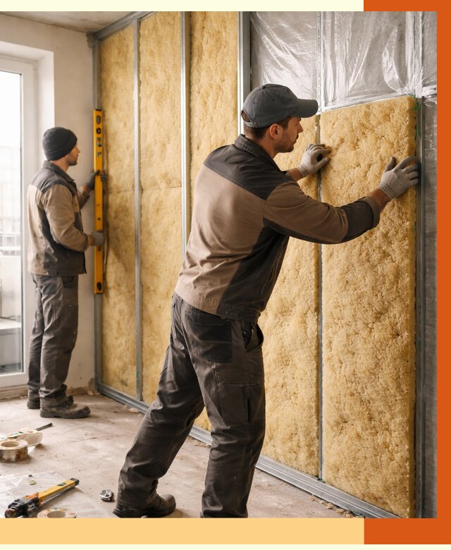 Утепление квартиры изнутри в Старой Руссе от 4433 руб. за м2 | Проф. работы ТепломастерСрс