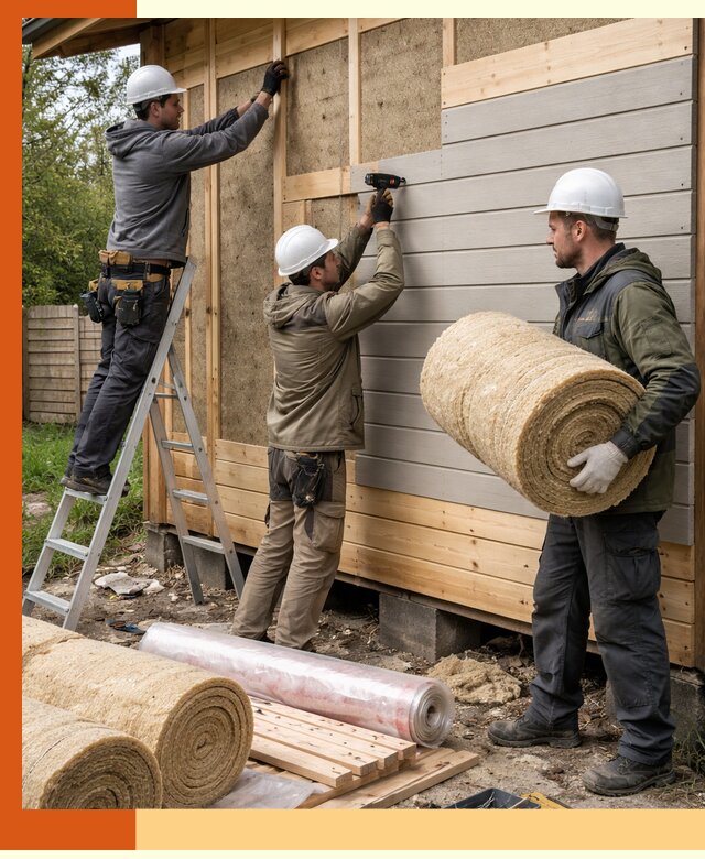 Утепление бани снаружи в Старой Руссе профессионально и надежно