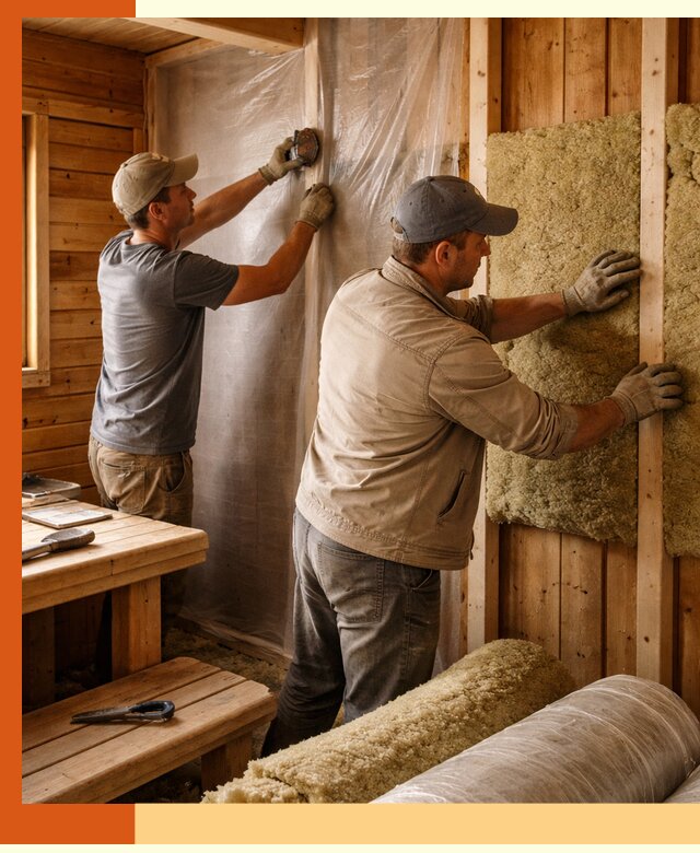 Утепление бани изнутри в Старой Руссе качественно и недорого