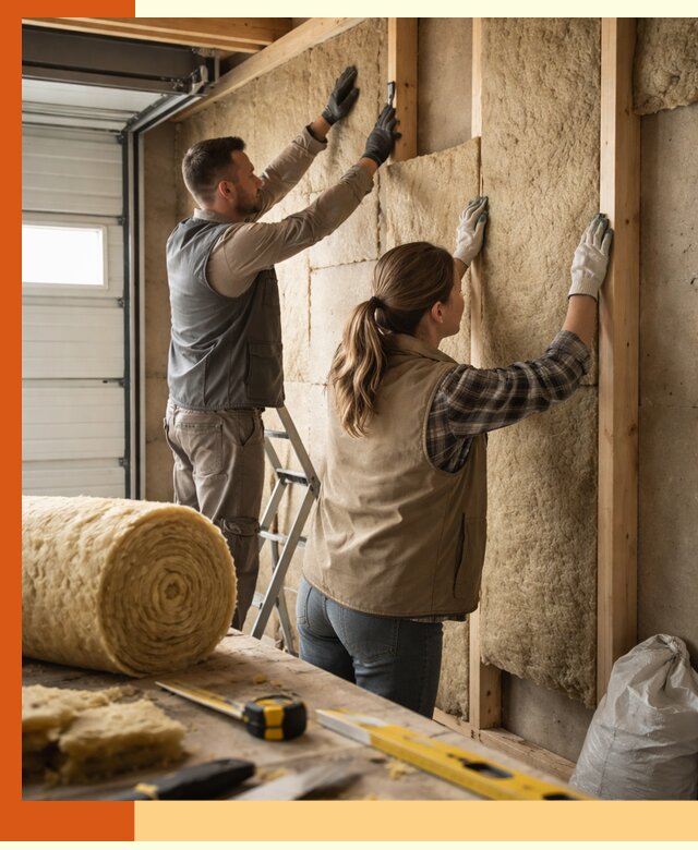 Утепление гаража изнутри в Старой Руссе: быстро и надежно
