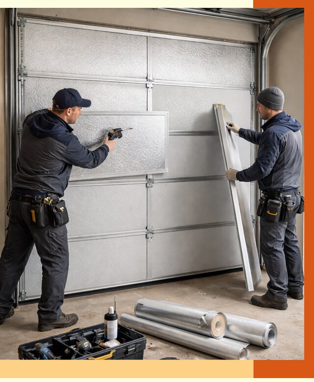 Утепление гаражных ворот в Старой Руссе от 7999 руб/м2 — надежно и быстро | ТепломастерСрс