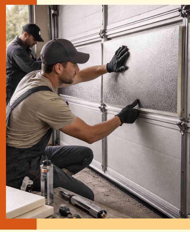 Утепление гаражных ворот в Старой Руссе качественно и надежно