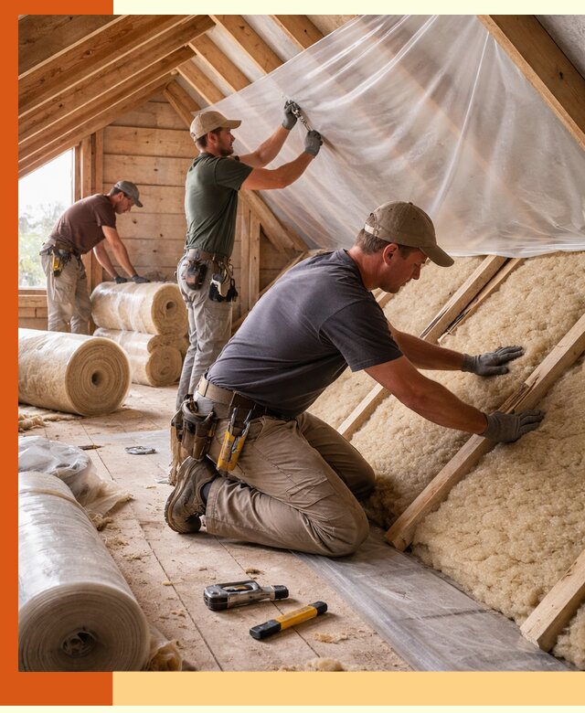 Утепление крыши изнутри в Старой Руссе: профессионально и надежно