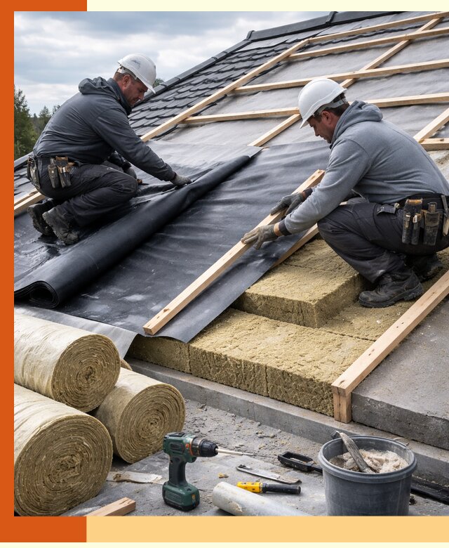 Утепление крыши снаружи в Старой Руссе: профессиональная теплоизоляция