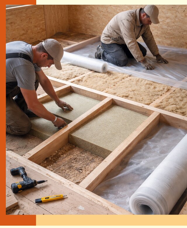 Профессиональное утепление деревянного пола в Старой Руссе