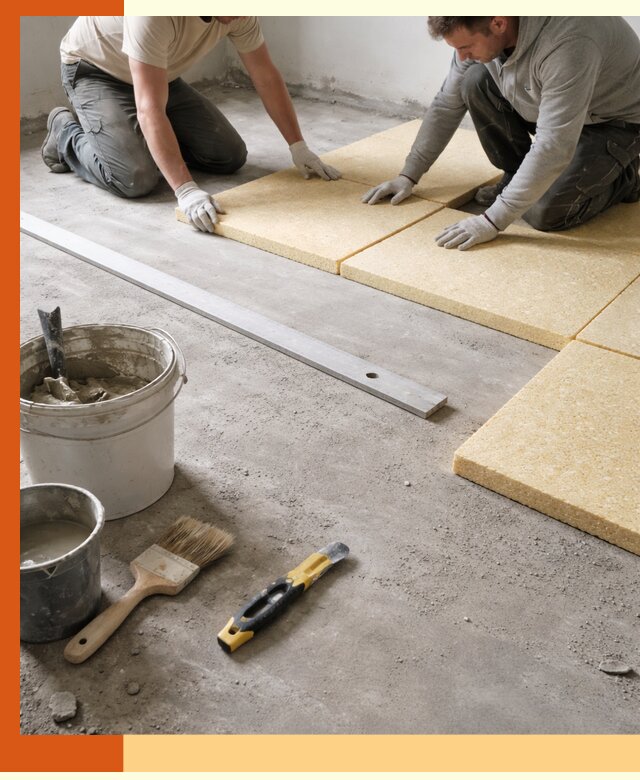 Утепление бетонного пола в Старой Руссе профессионально и недорого