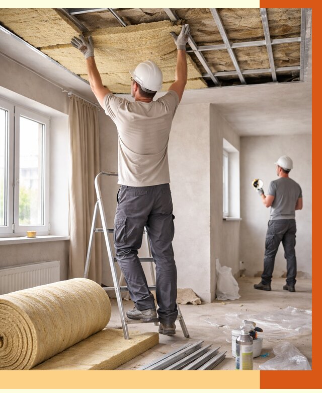 Утепление потолка в частном доме в Старой Руссе от 968 руб./м² — работы под ключ | ТепломастерСрс