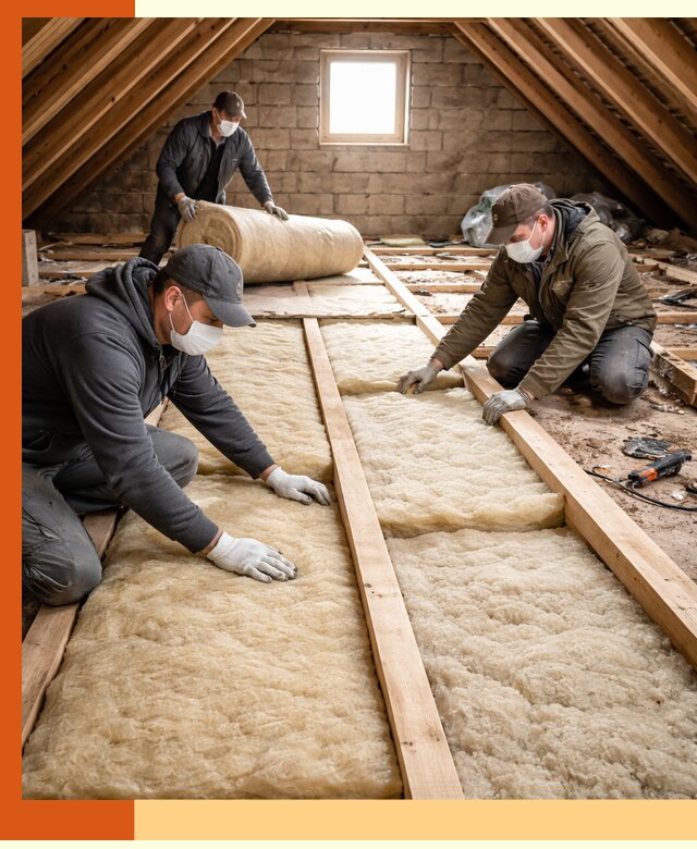 Утепление чердака в Старой Руссе — профессиональная теплоизоляция кровли