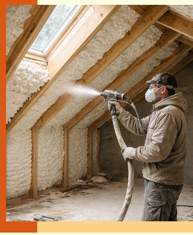 Утепление мансарды ППУ в Старой Руссе быстро и надежно