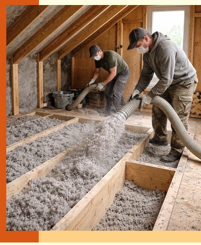 Утепление мансарды эковатой в Старой Руссе с гарантией качества