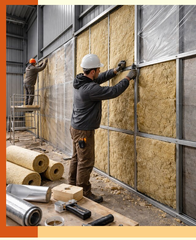 Утепление ангара в Старой Руссе — профессиональная теплоизоляция помещений