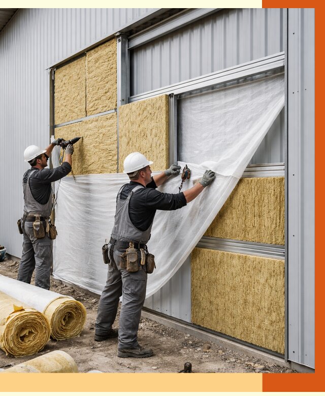 Утепление металлического склада в Старой Руссе от 4586 руб/м2 — комплексное утепление под ключ | ТепломастерСрс