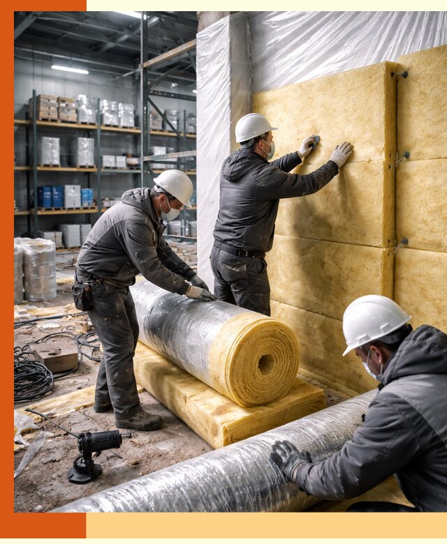 Утепление склада химсырья в Старой Руссе: безопасная и эффективная изоляция