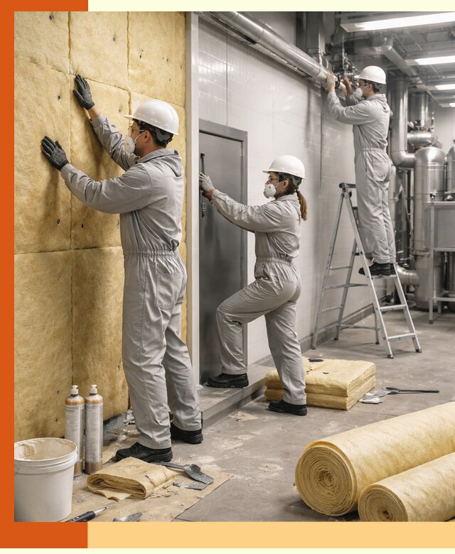 Утепление пищевого цеха под ключ в Старой Руссе