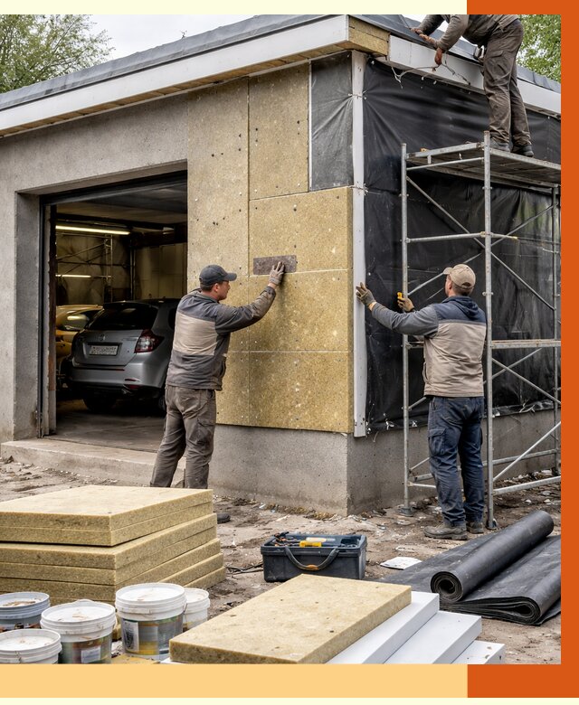 Утепление автосервиса в Старой Руссе ппу, пеноизоляция, от 14776 руб/м2 — ТепломастерСрс