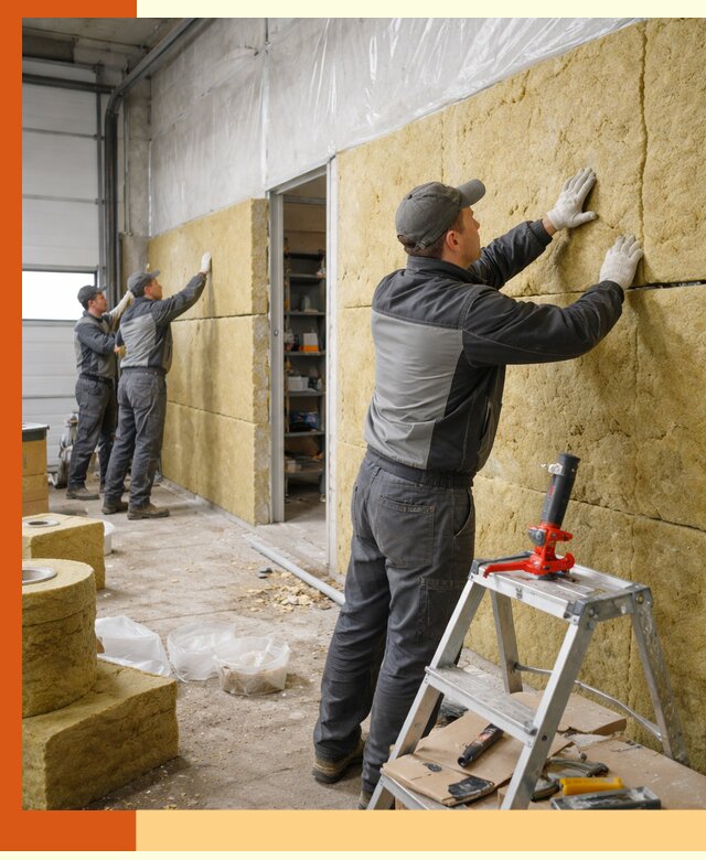 Утепление автосервиса и мастерских в Старой Руссе качественно и надёжно