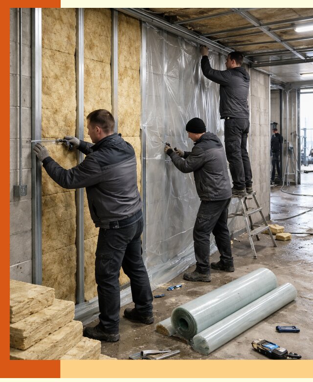 Профессиональное утепление автомойки в Старой Руссе для любого типа помещений