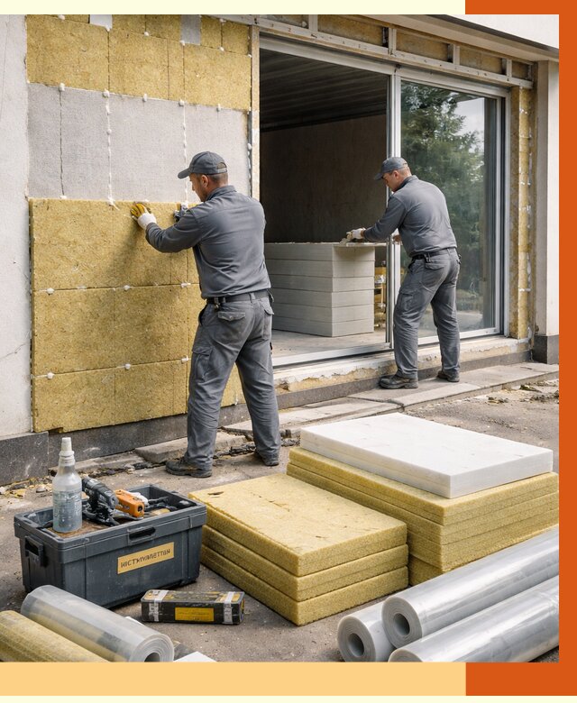 Утепление торгового павильона в Старой Руссе от 14776 руб./м² под ключ | ТепломастерСрс