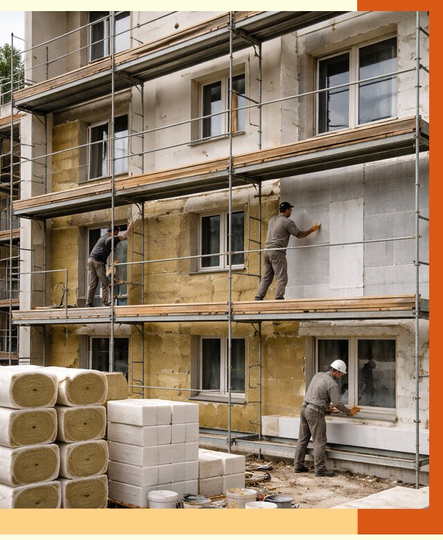 Утепление гостиницы в Старой Руссе от 7337 руб./м2 — комплексно, ППУ, под ключ | ТепломастерСрс