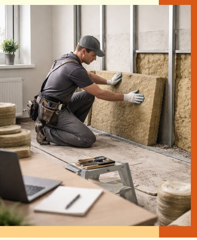 Утепление офиса в Старой Руссе от 4586 руб/м2 — комплексное утепление офиса под ключ | ТепломастерСрс