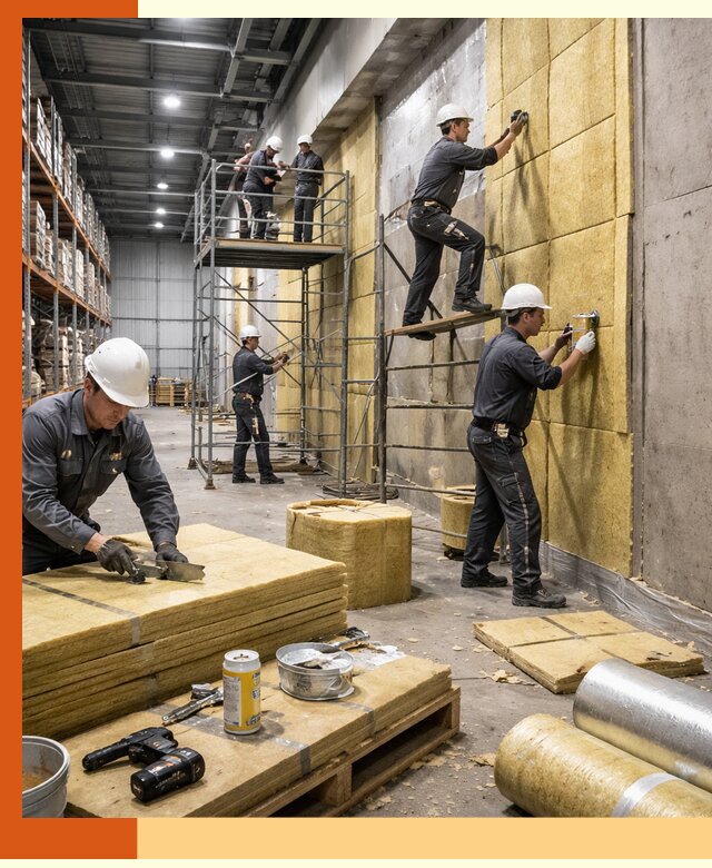 Утепление логистического центра в Старой Руссе качественно и экономично