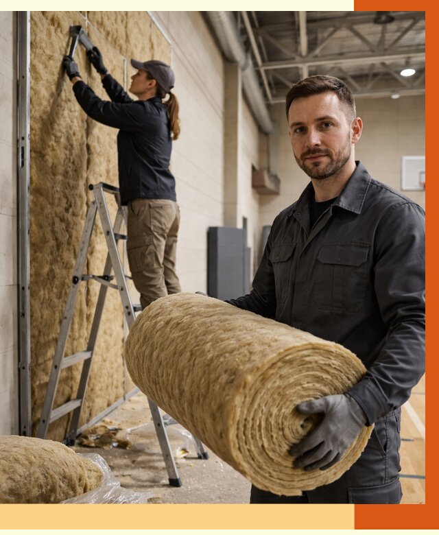 Утепление спортзала в Старой Руссе от 7643 руб/м2 — комплексное утепление под ключ | ТепломастерСрс