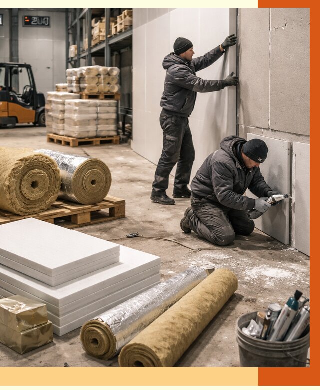 Утепление холодного склада в Старой Руссе от 8662 руб/м2 — комплексное под ключ | ТепломастерСрс