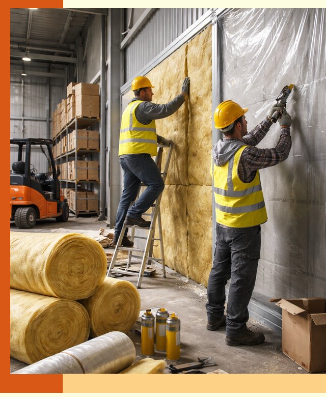 Утепление склада с техникой в Старой Руссе под ключ