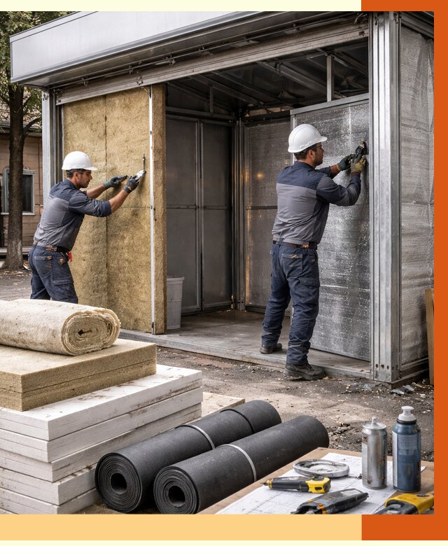 Утепление павильона шаурма в Старой Руссе под ключ от 1223 руб. за м² | ТепломастерСрс