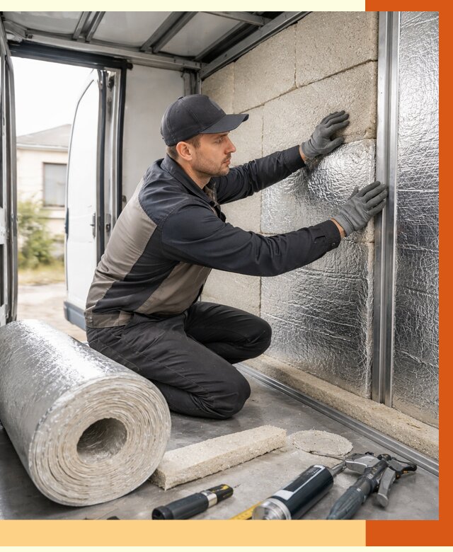 Утепление фургона рефрижератора в Старой Руссе от 12738 руб./м² под ключ | ТепломастерСрс