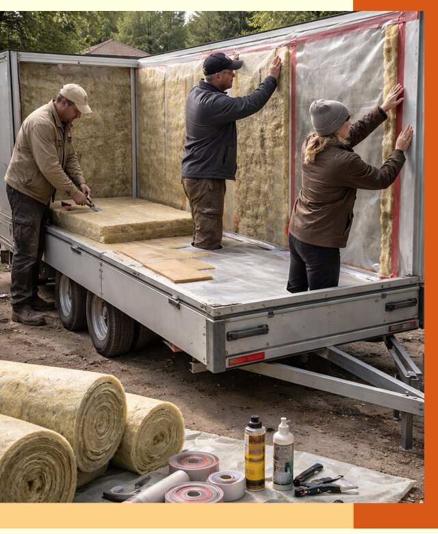 Утепление прицепа в Старой Руссе под ключ от 12738 руб. — комплекс от ТепломастерСрс