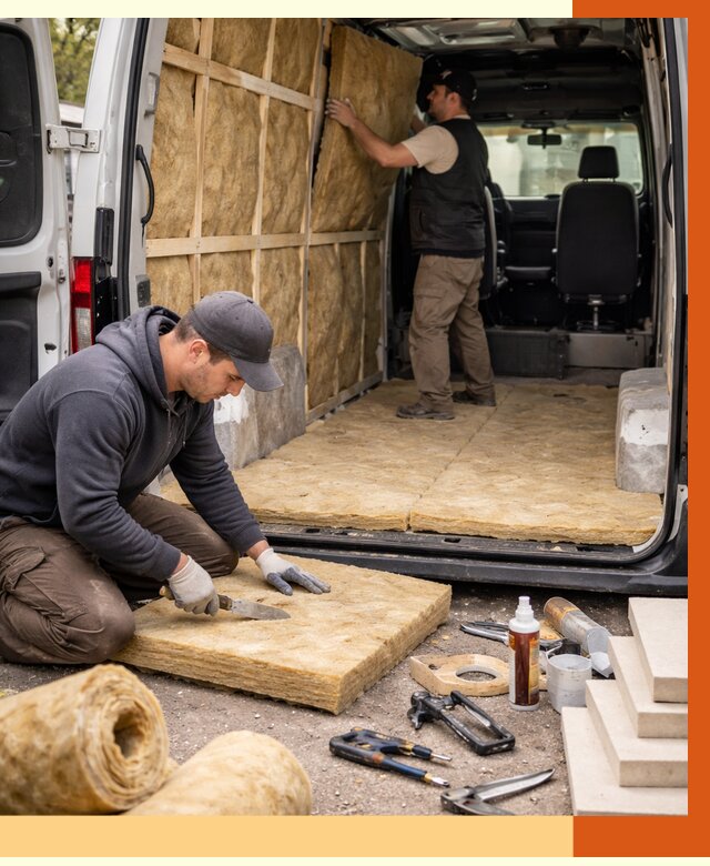 Утепление кемпера в Старой Руссе под ключ от 12228 руб. — профессионально | ТепломастерСрс