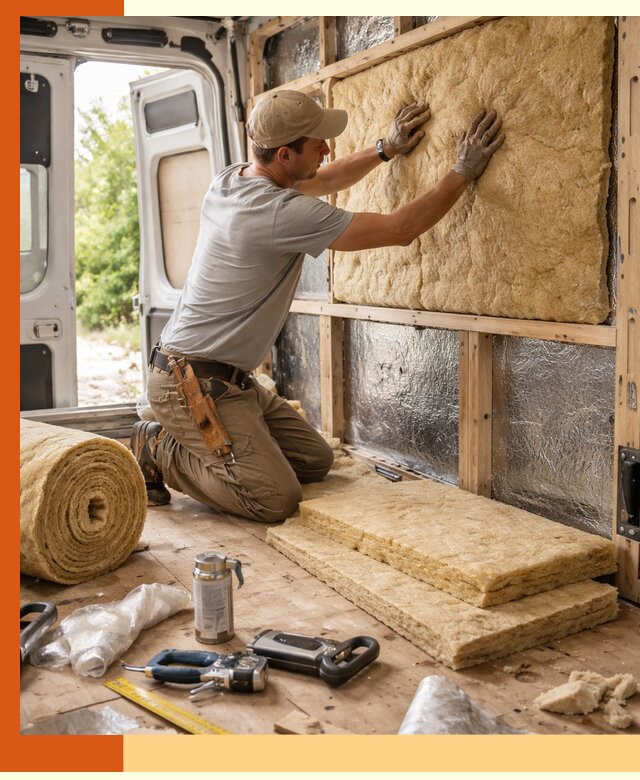 Утепление кемпера под ключ в Старой Руссе с гарантией качества