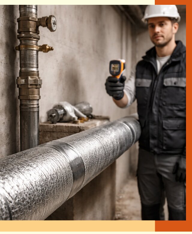 Утепление труб водоснабжения в Старой Руссе от 8662 руб. за м² — услуги ТепломастерСрс