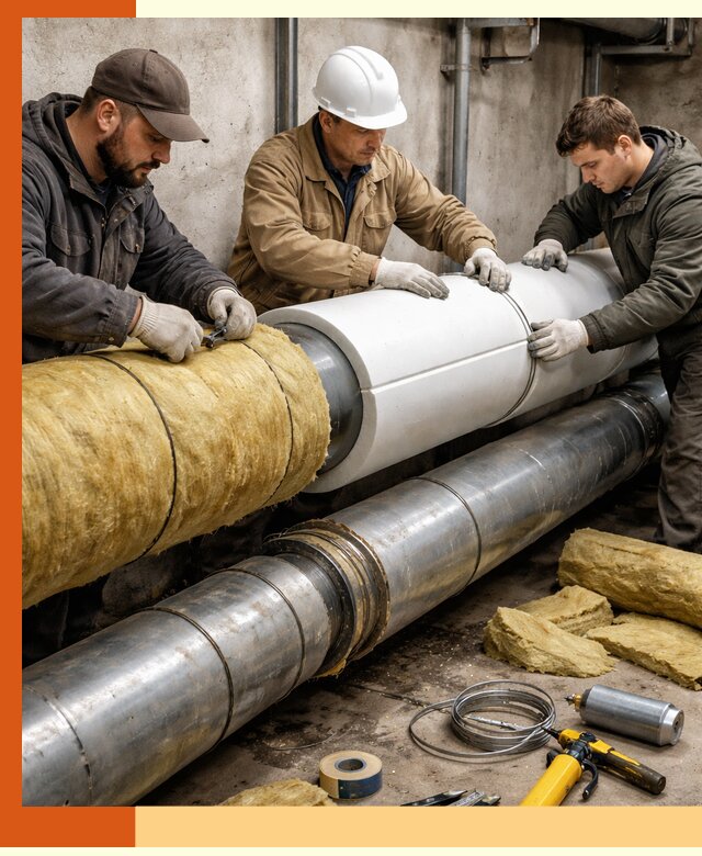 Утепление трубопровода в Старой Руссе с гарантией энергоэффективности