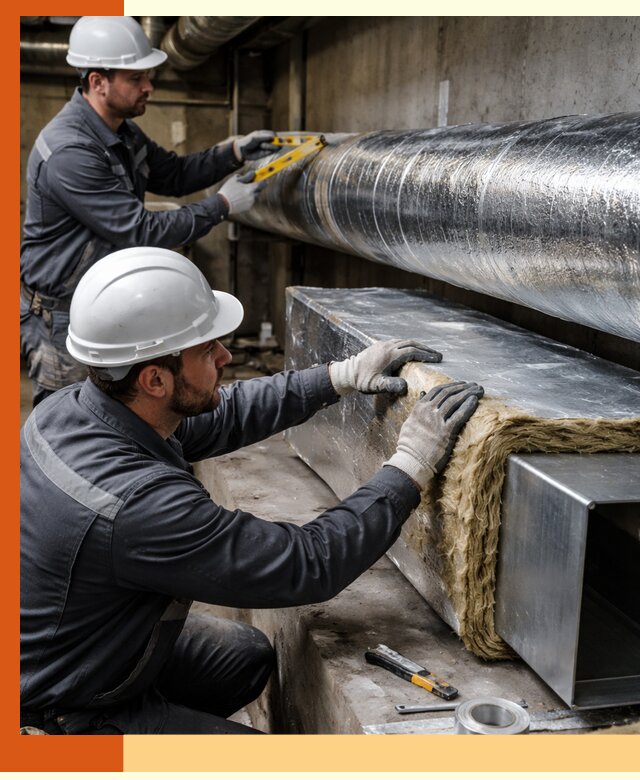 Профессиональное утепление воздуховодов и теплоизоляция в Старой Руссе