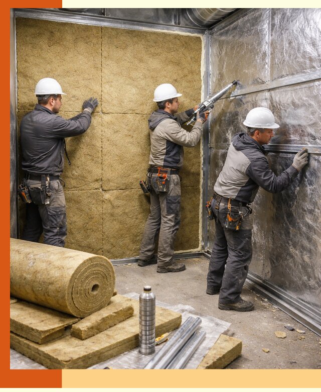 Утепление венткамеры в Старой Руссе — качественная теплоизоляция и шумопоглощение