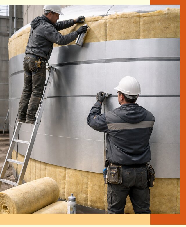 Утепление цистерны в Старой Руссе пенополиуретаном от 14776 руб. под ключ | ТепломастерСрс