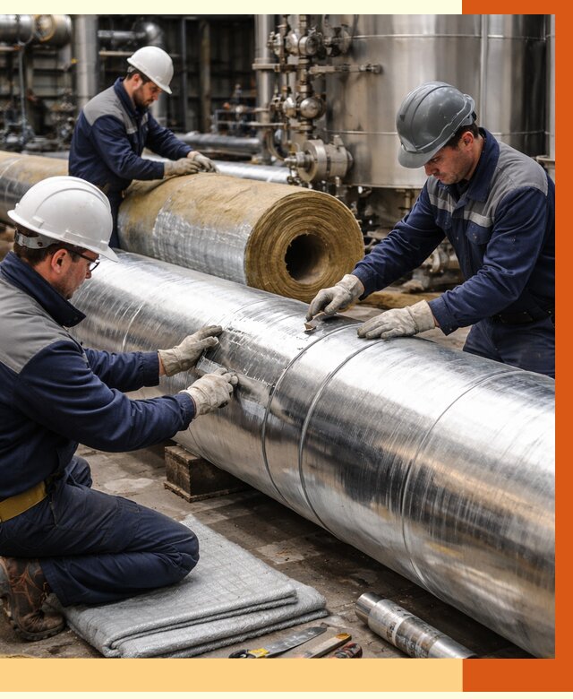 Утепление технологического оборудования в Старой Руссе от 4280 руб. за м2 | ТепломастерСрс