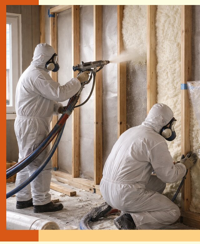 Утепление каркасной стены ППУ в Старой Руссе для домов и коттеджей